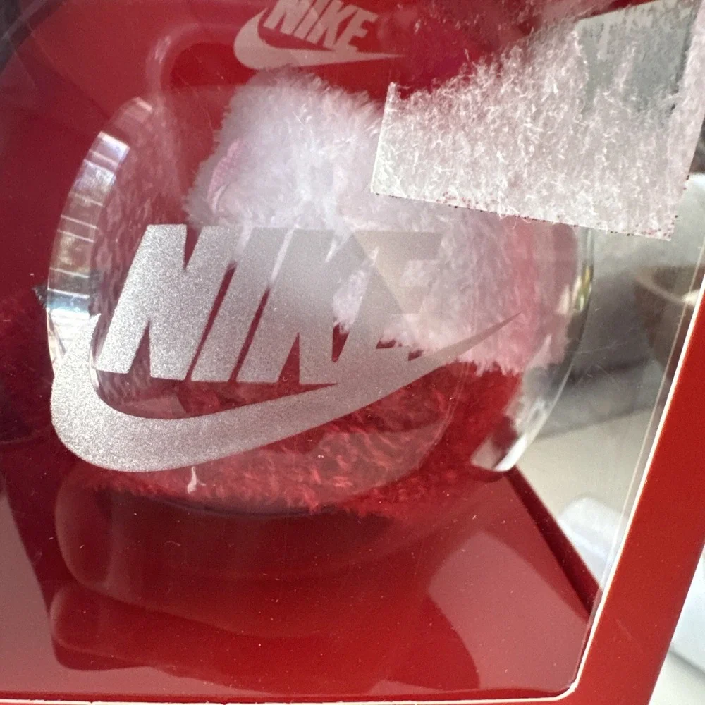 Nike Baby Booties Ornament GIFT BOX SET‎ 6 Red/Check/Pink/Blue White Multis NB